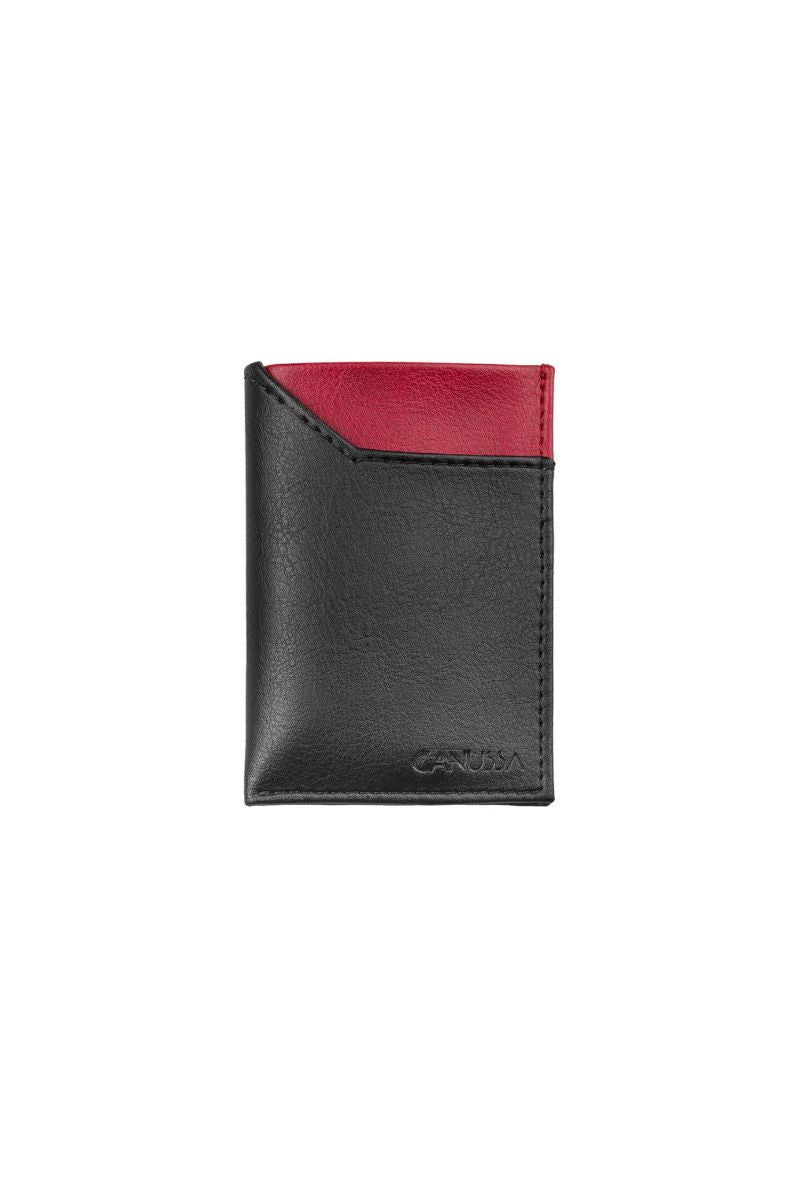 Slim card holder - Black/Red
