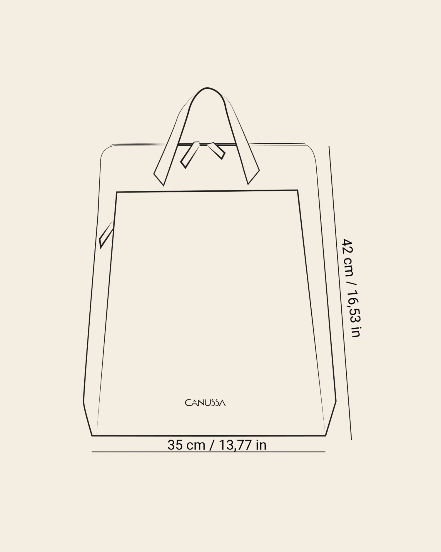 Mochila urbana para portátil - Marrón