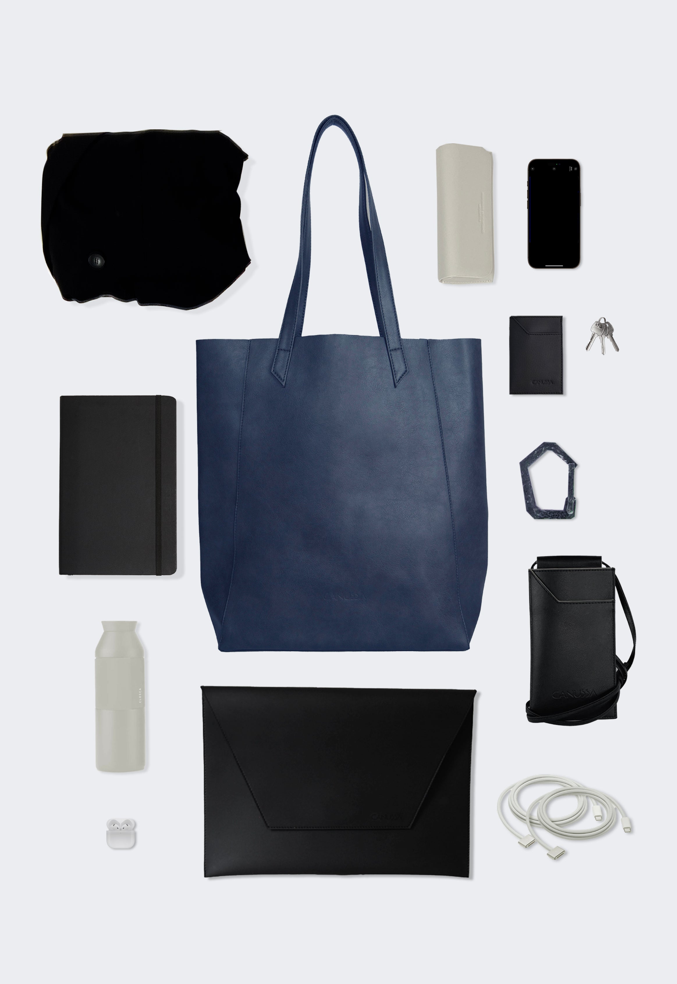 Minimalists Bag - vegan navy blue