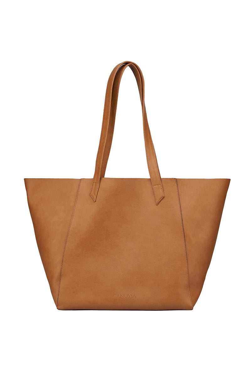 Shoulder bag vegan - camel colour