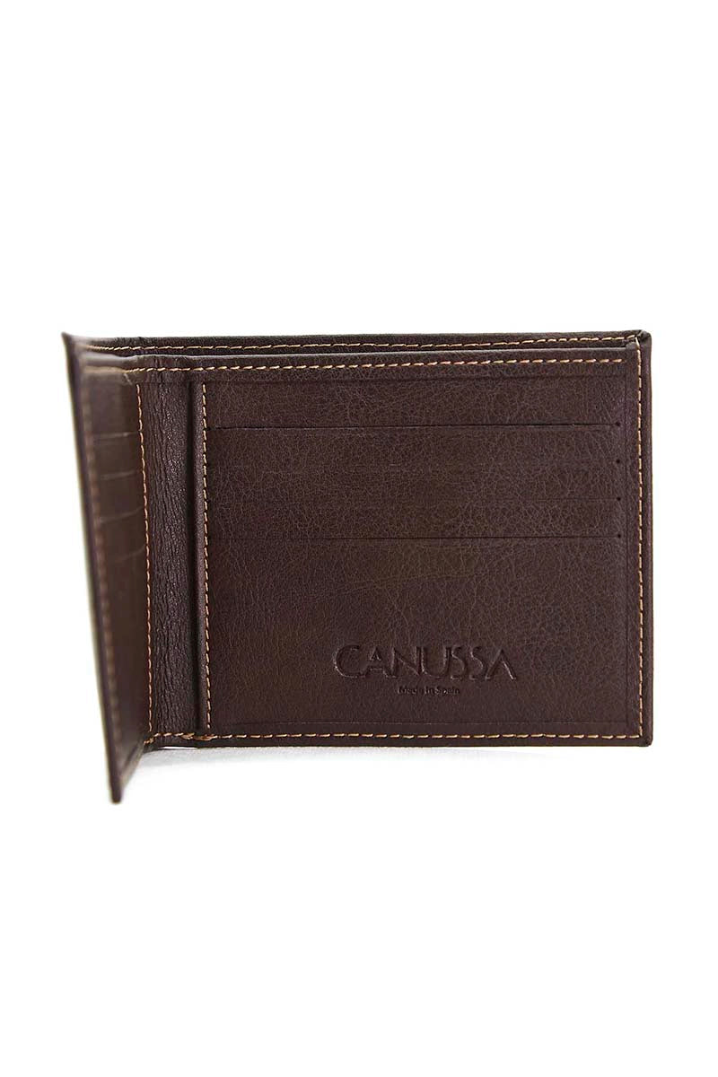 Portefeuille Slim fonctionnel – végan marron cadeau d&