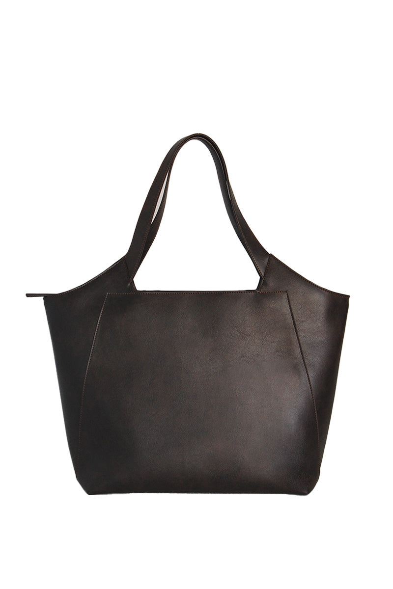 Bolso de hombro - vegan color chocolate