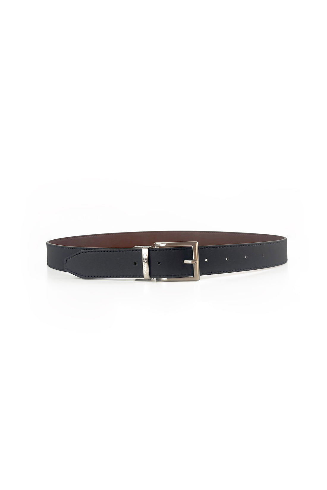 Second life | Reverse reversible belt – Black/Hazelnut