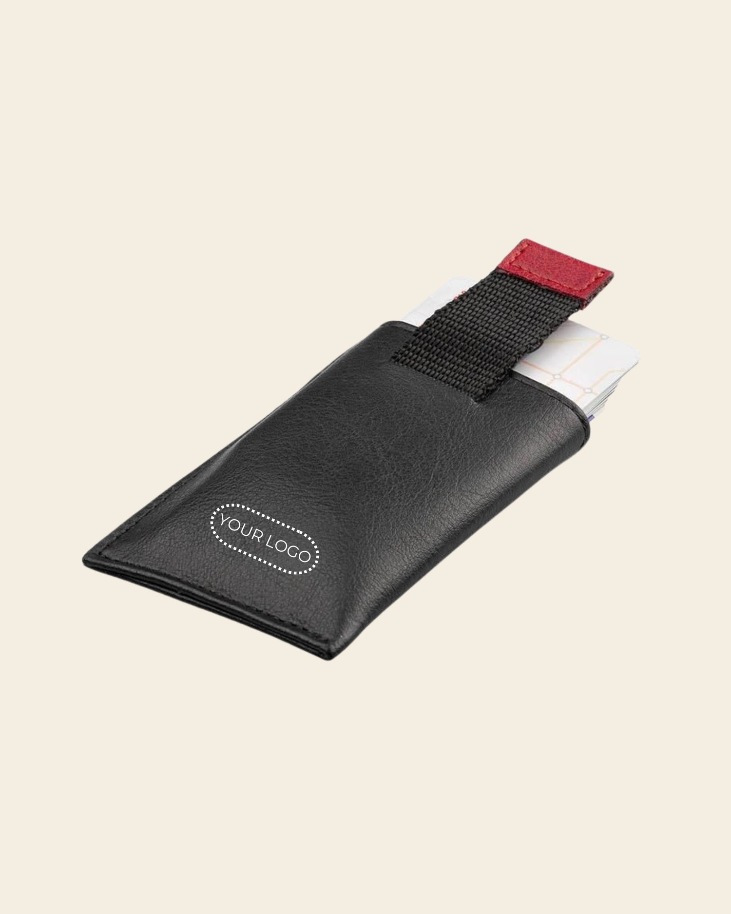 Slim cartera waterproof - Negro/Rojo