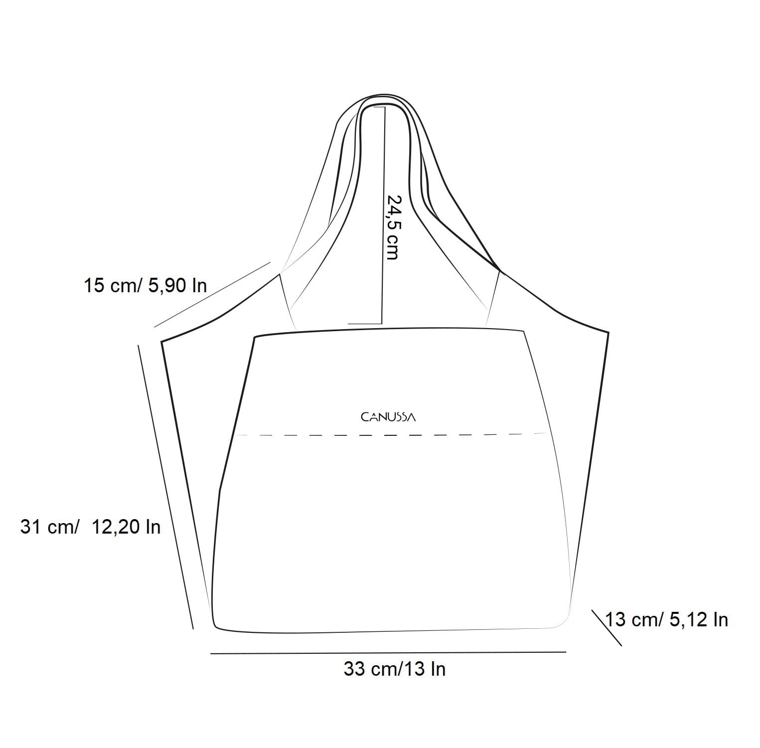 Executive bolso de hombro – Maíz Negro