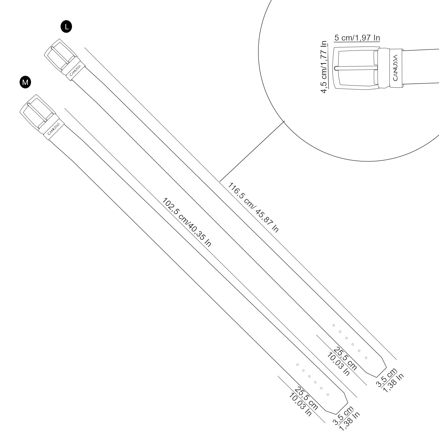 Reverse ceinture réversible - Noir/Camel