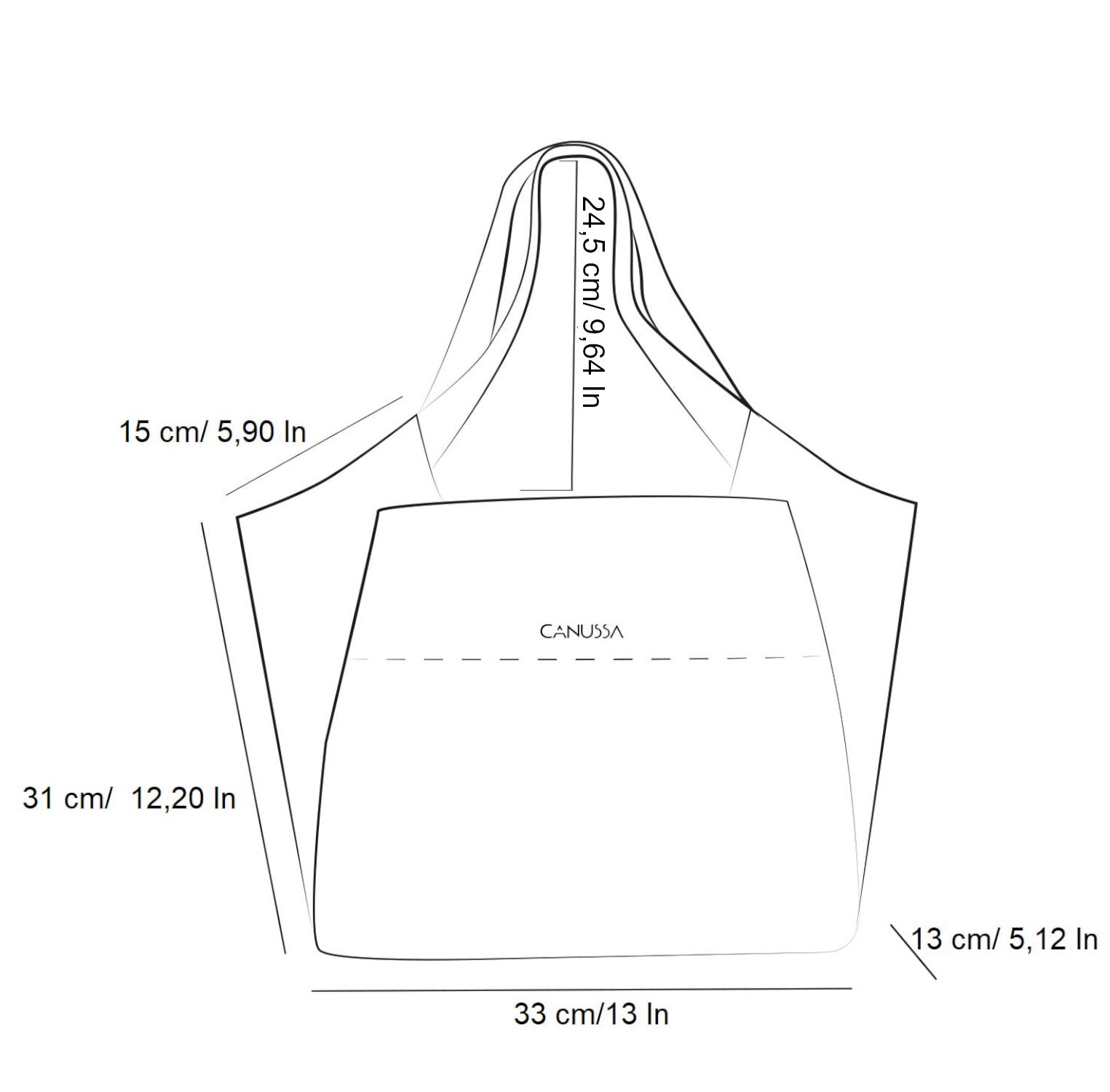 Executive bolso de hombro – Cámel