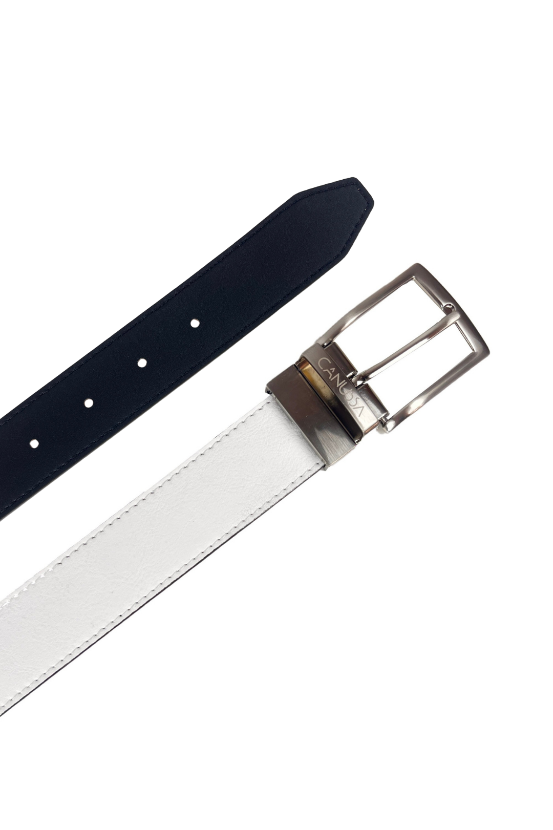 Reverse ceinture réversible - Blanc/Noir