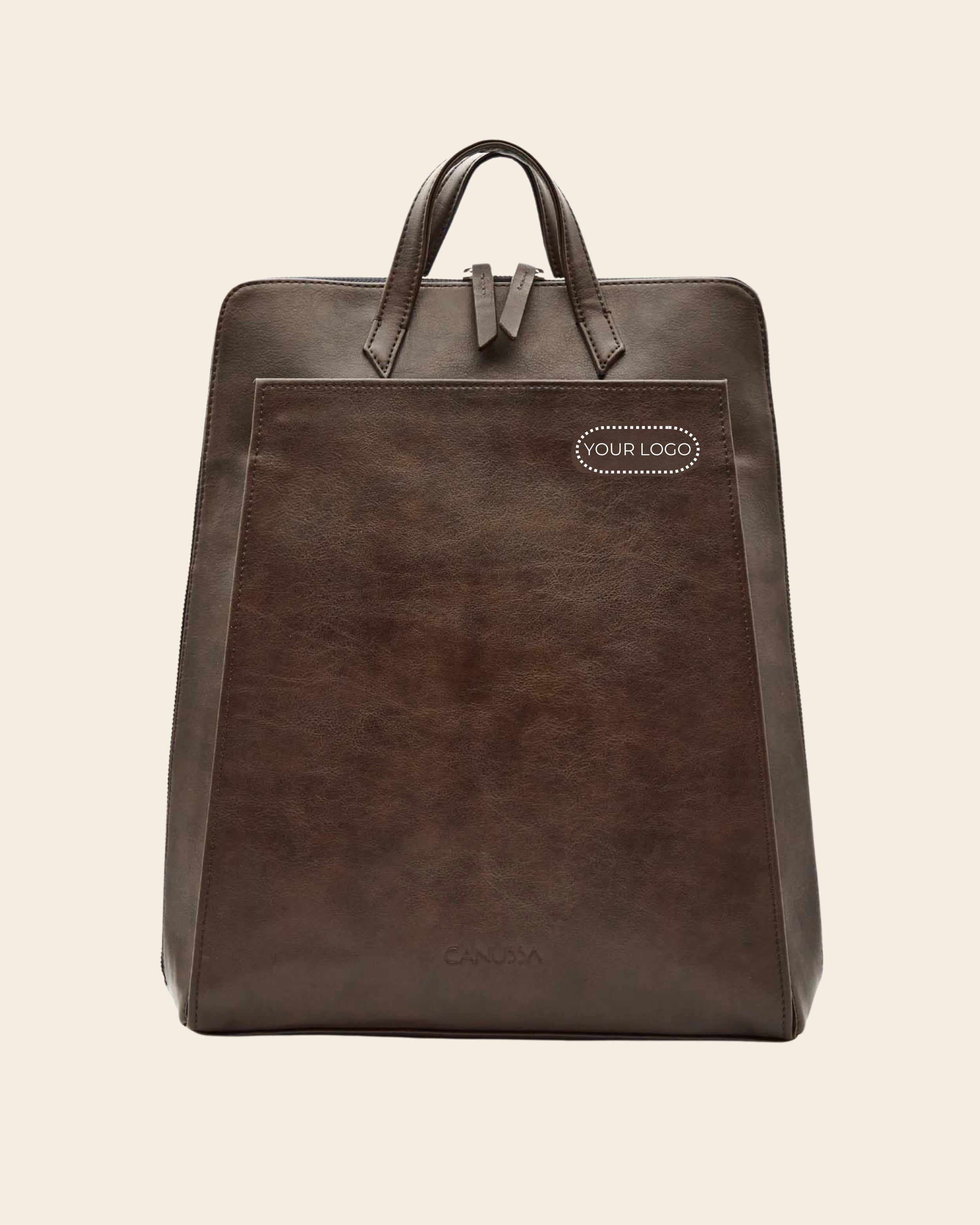 Mochila urbana para portátil - Marrón