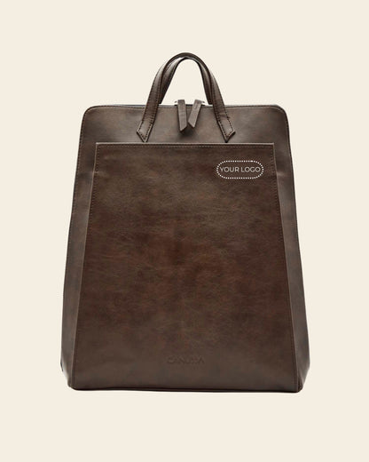 Mochila urbana para portátil - Marrón