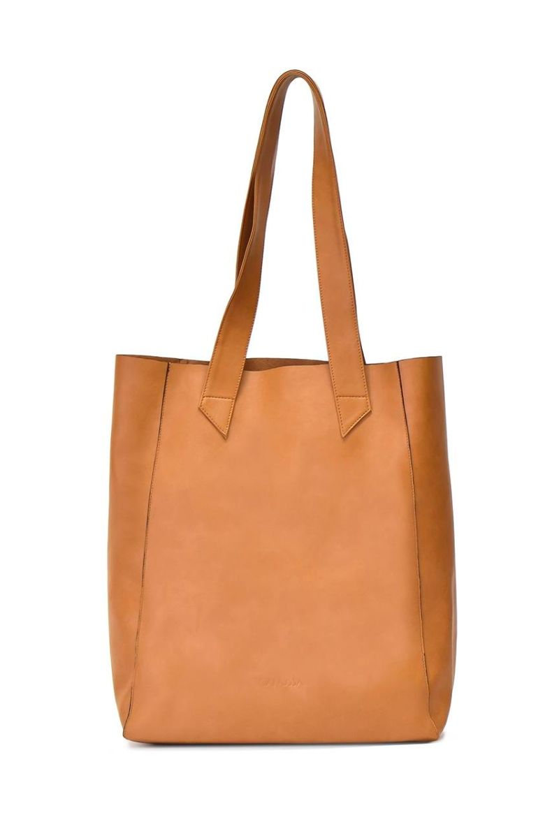 Bolso minimalista - color camel vegana