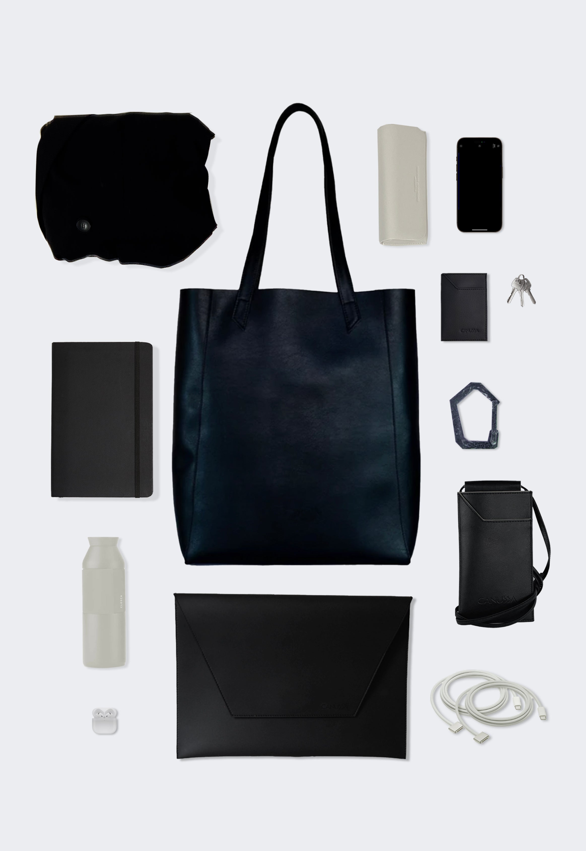 Basic shoulder bag - Black