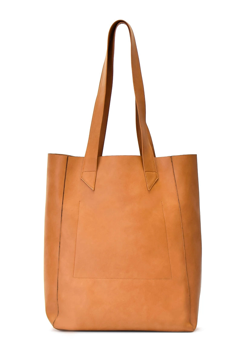 Vegan bag minimalist - camel