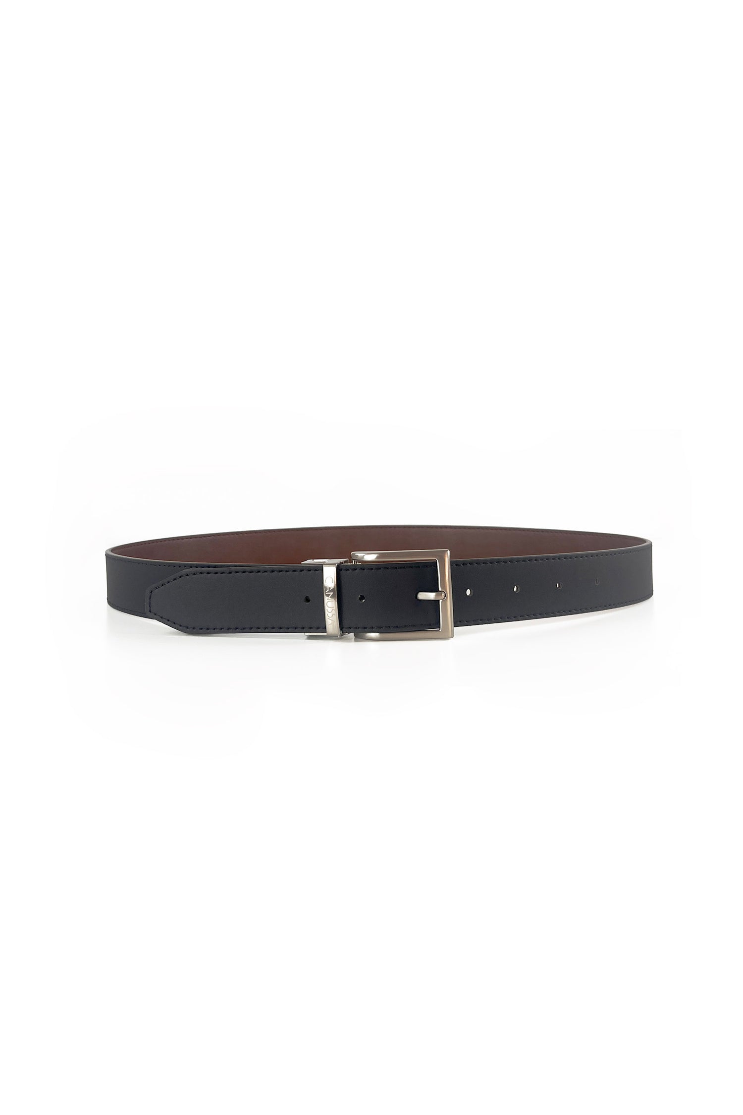 Reverse reversible belt – Black/Hazelnut