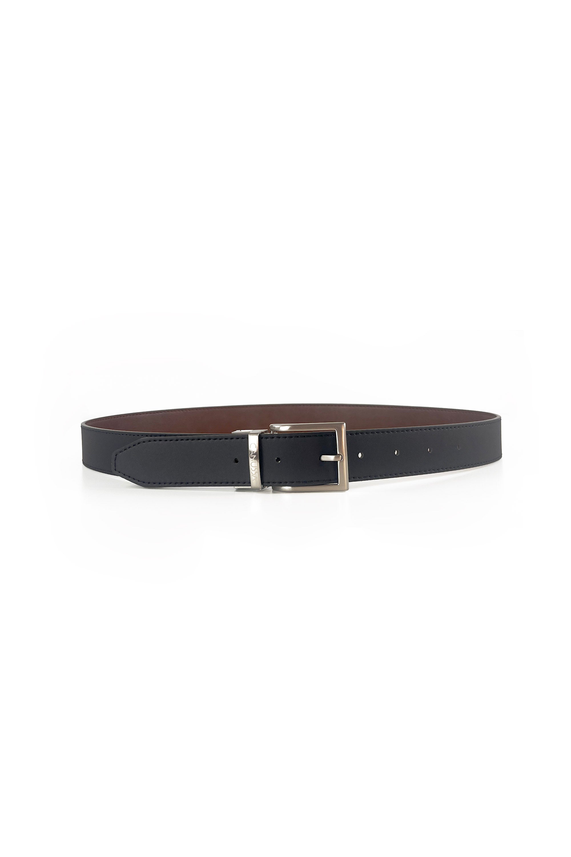 Reverse reversible belt – Black/Hazelnut