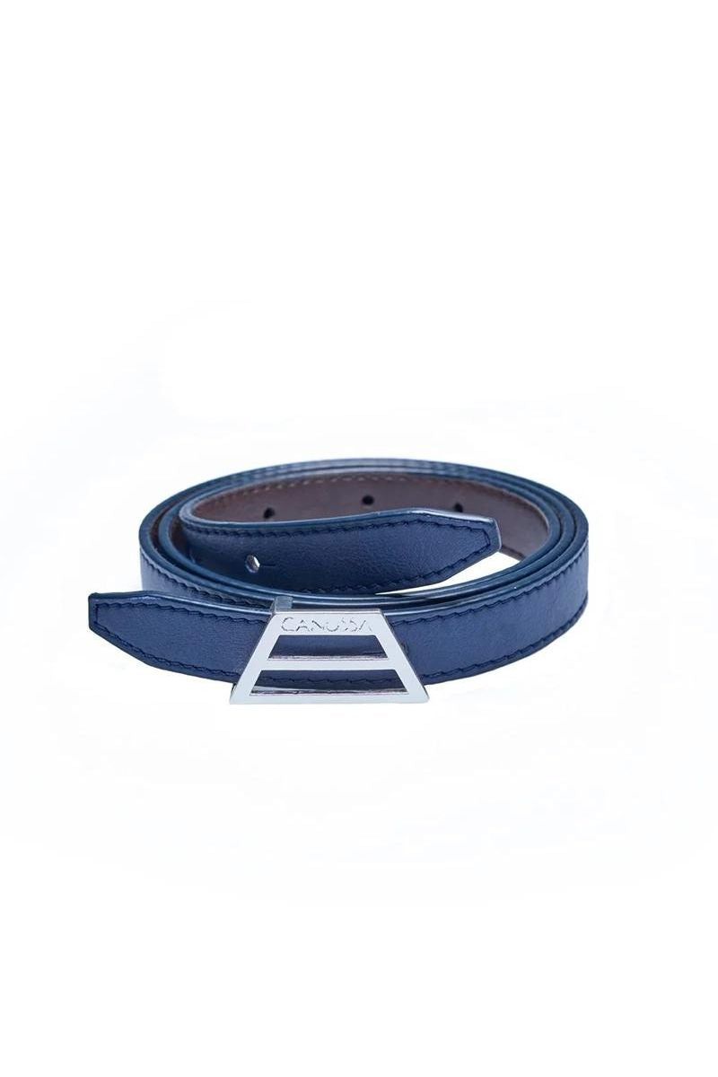 Second life | Adapt reversible belt – Blue/Brow
