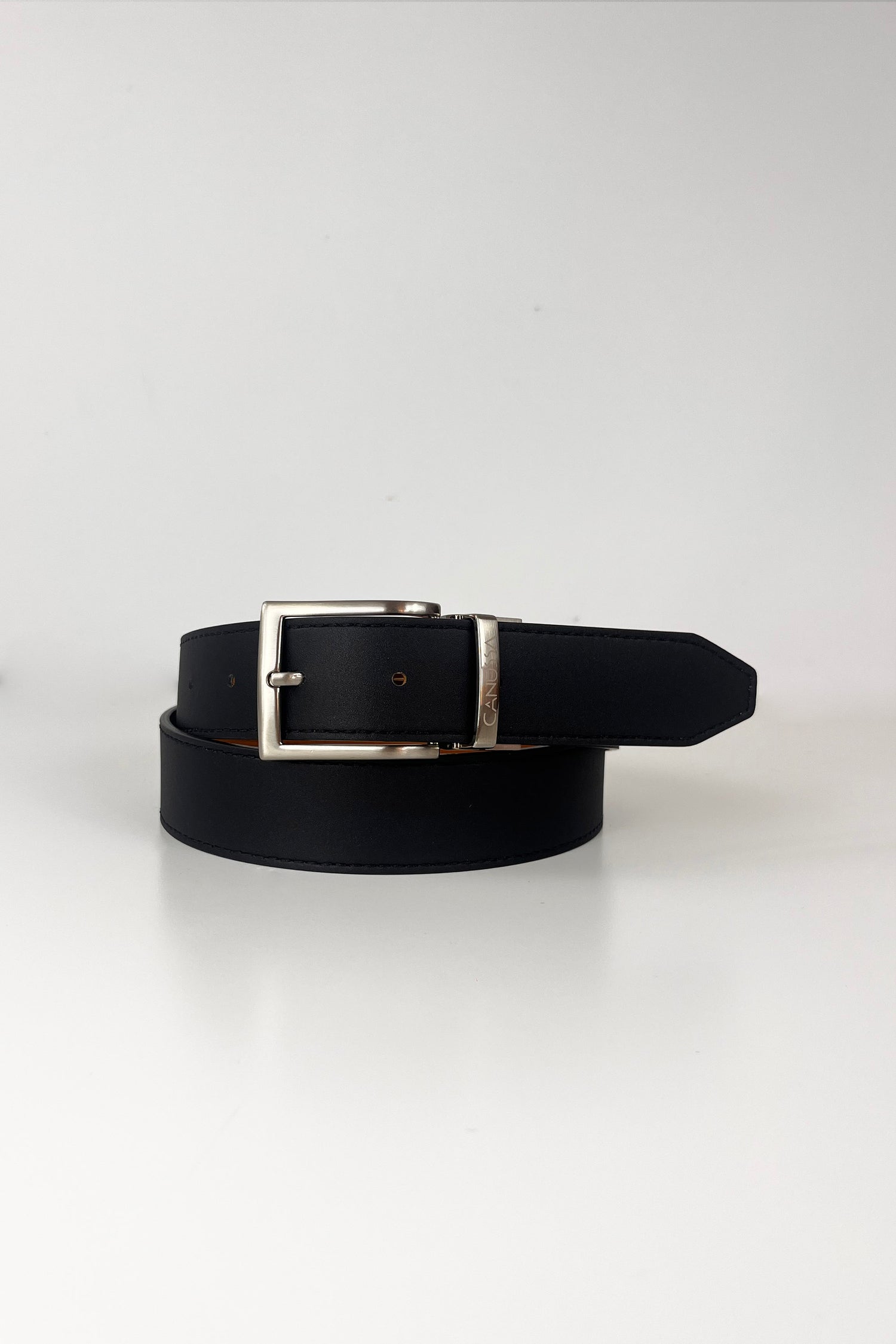 Reverse reversible belt – Black/Hazelnut