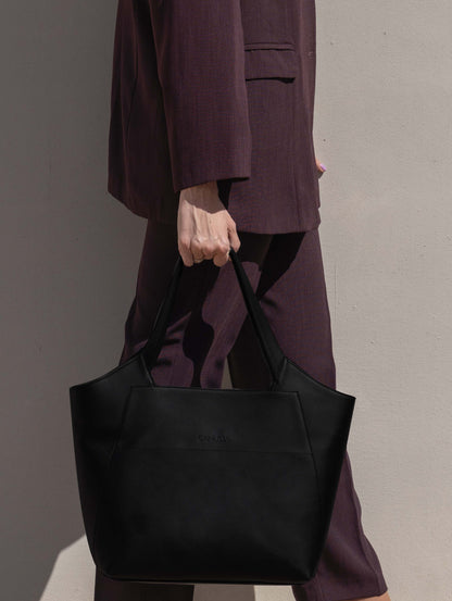 Bolso profesional mujer - vegana color negro