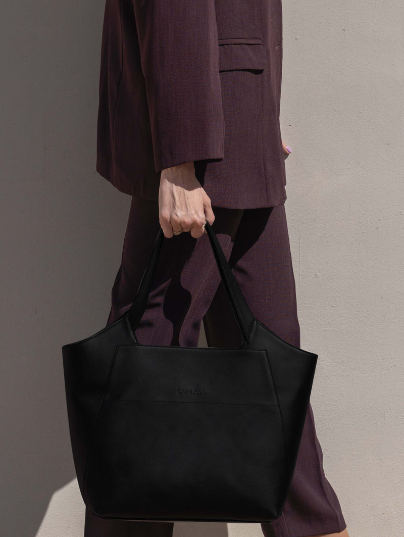 Bolso duradero elegante vegano - color negro