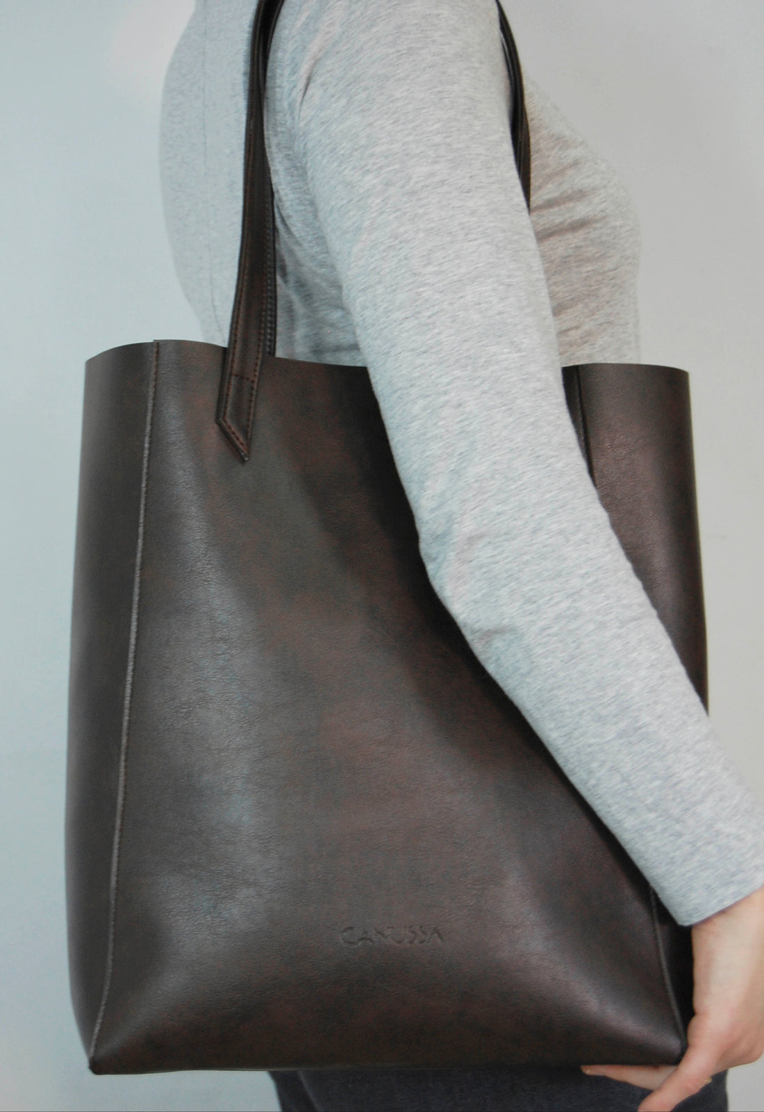 Basic shoulder bag - Chocolate