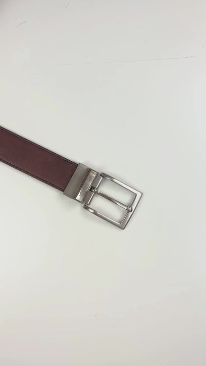 Reverse reversible belt – Black/Hazelnut