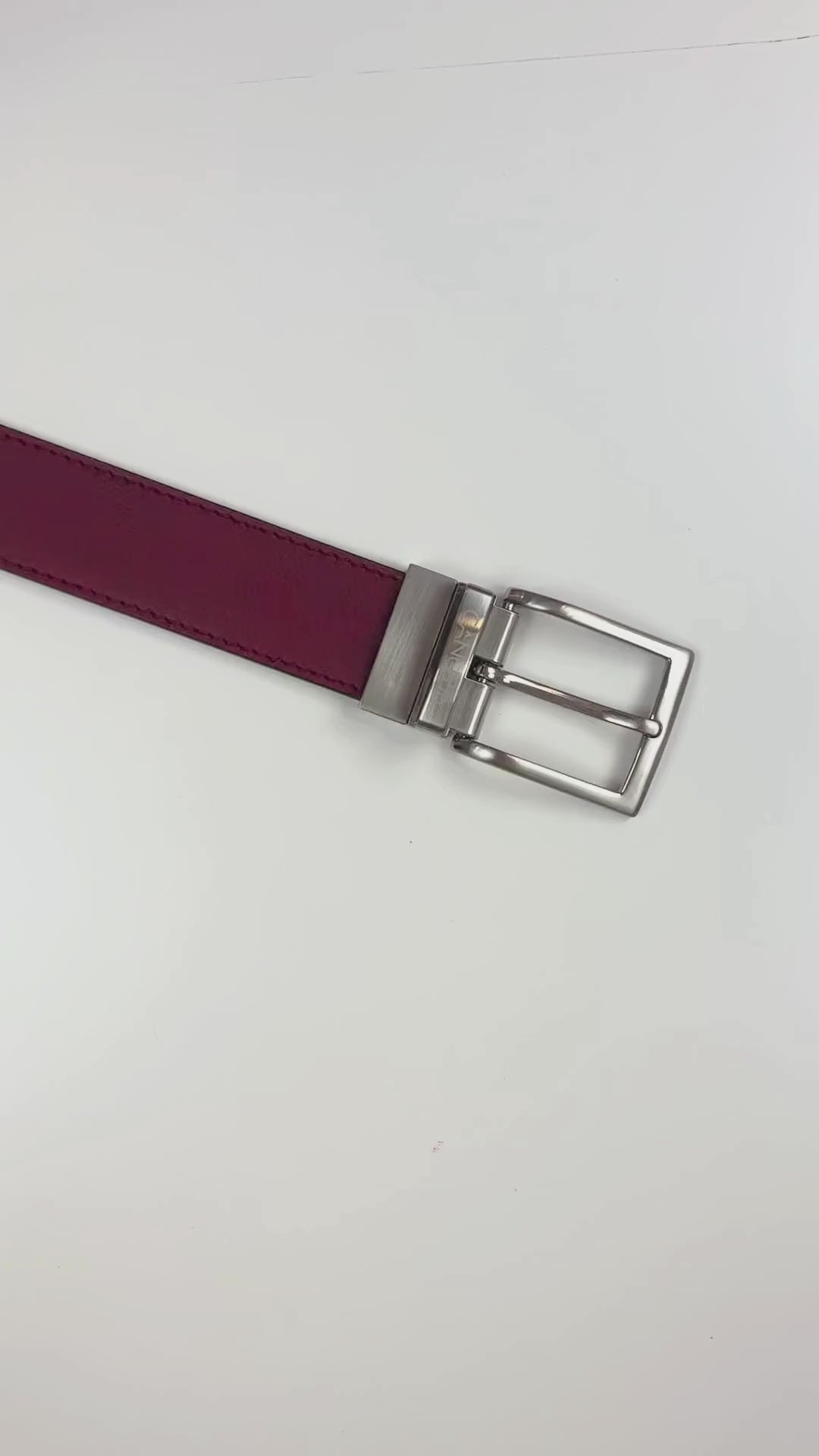 Reverse reversible belt – Black/Red