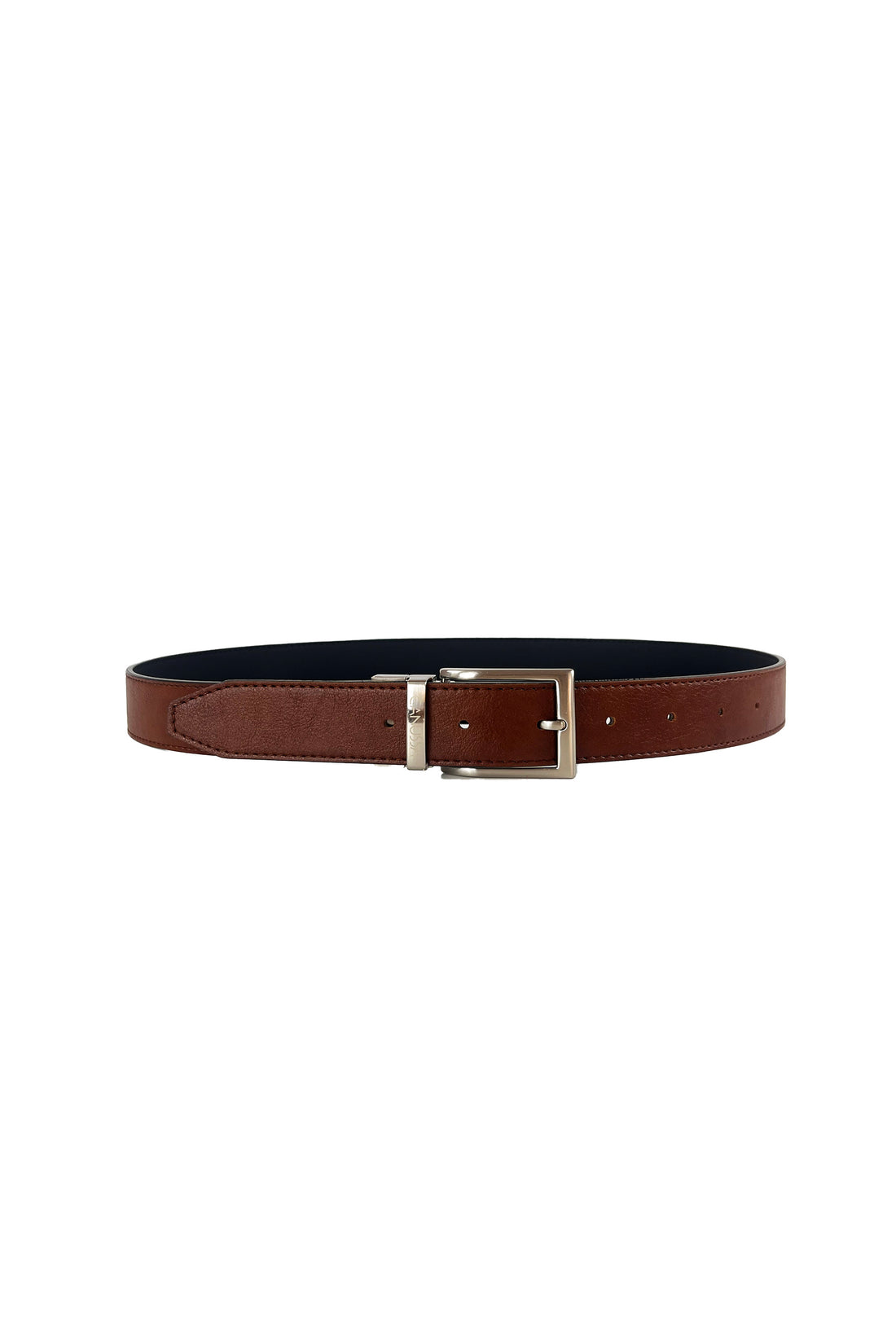 Second life | Reverse reversible belt – Black/Hazelnut